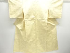 アンティーク　抽象模様織り出し手織り紬単衣着物